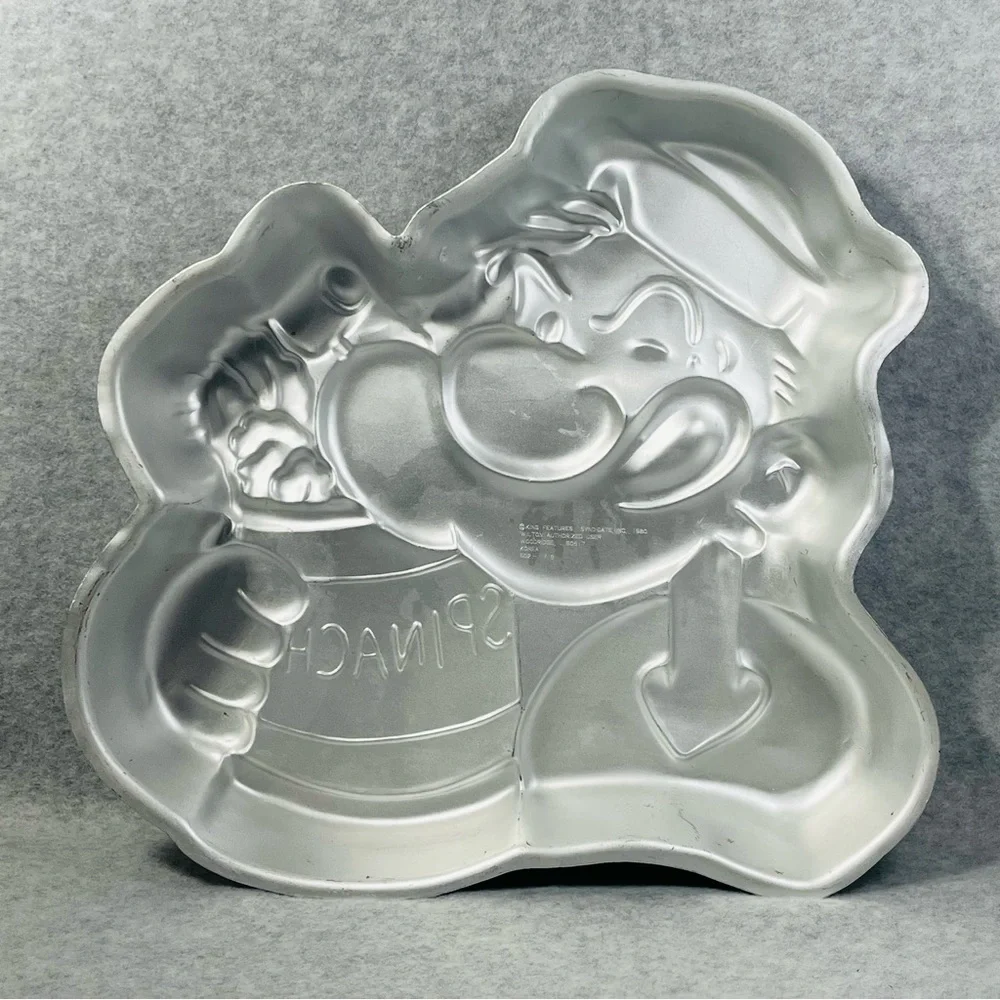 Wilton Popeye Cake Pan 1980 Vintage‎ Birthday Cartoon Collectible Bodybuilder